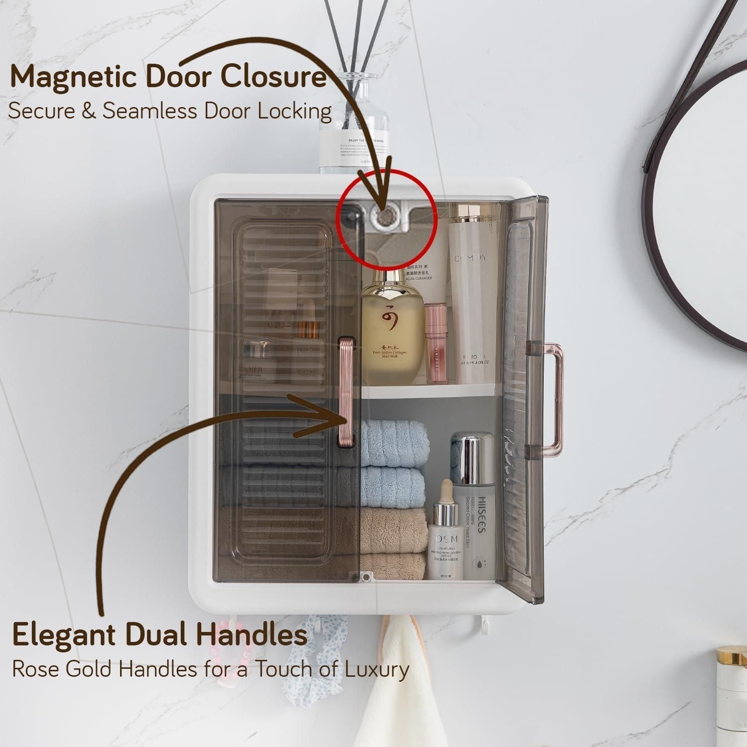 Minimalist Wall-Mounted Storage Box for The Bathroom